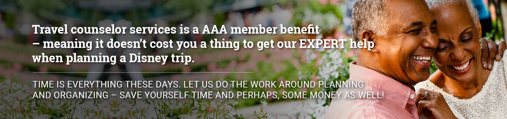 Travel counselor services is a AAA member benefit 