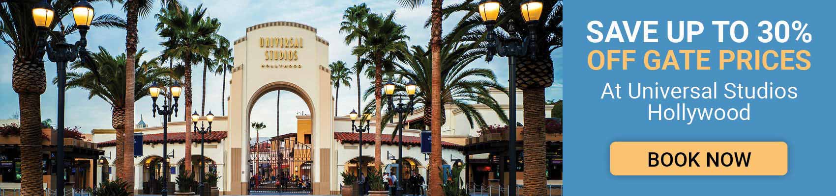 Save up to 30% off gate prices at Universal Studios Hollywood with AAA.