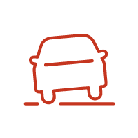 Icon of a car accident